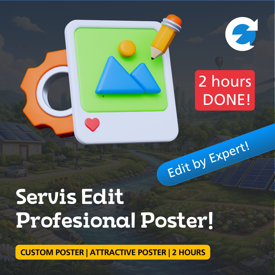 Servis Editing Profesional Poster by Pro